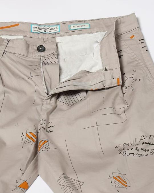 Men Geometric Print Regular Fit Shorts