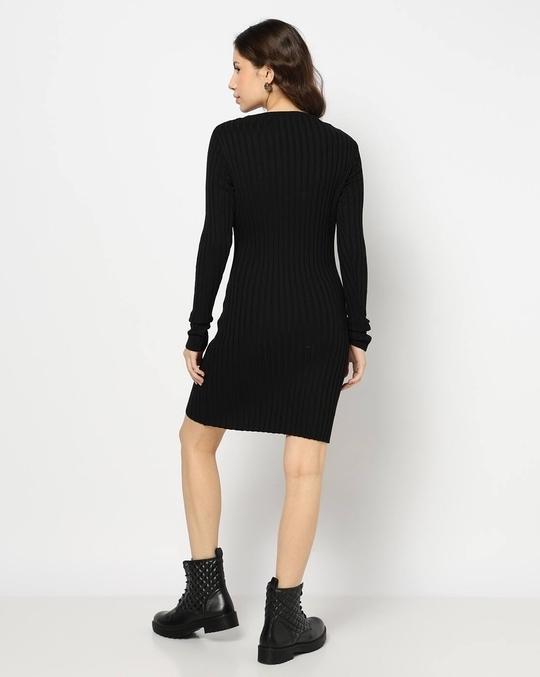 Women Ribbed Mini Bodycon Dress