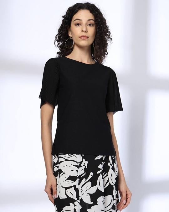 Women Relaxed Fit Round-Neck T-Shirt