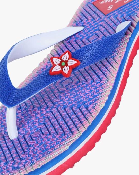 Women Thong-Strap Flip-Flops with Printed Footbed