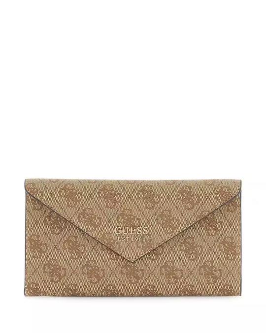 Latte Logo Print Orlina Boxed Envelope Wallet with Card Holder Set