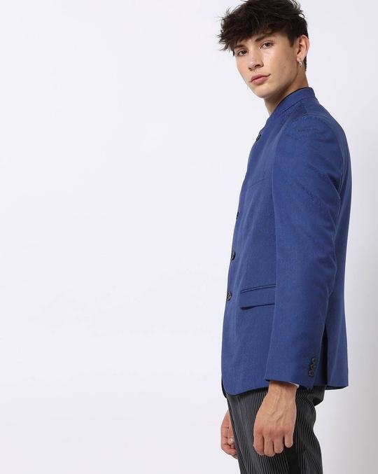 Jacket with Mandarin Collar