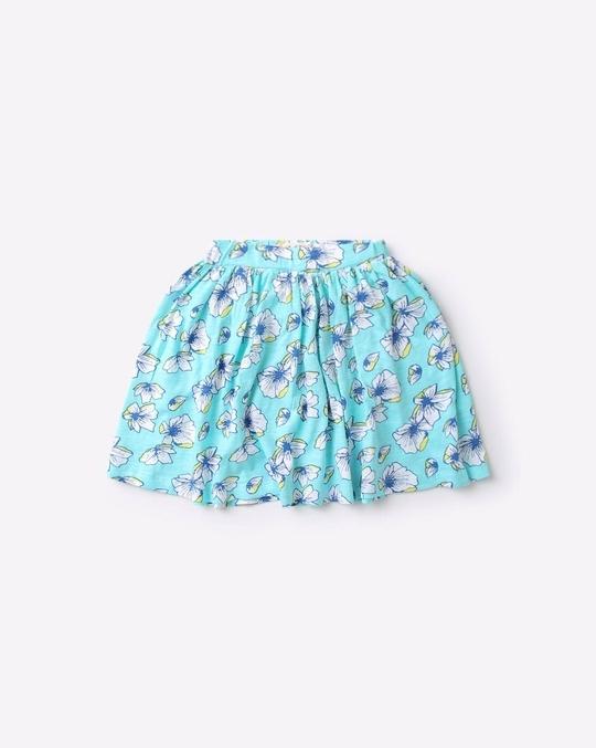 Floral Print A-line Skirt