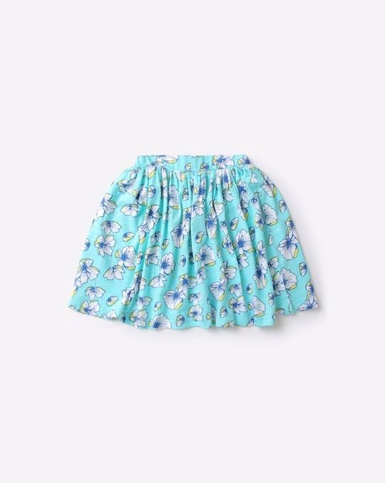 Floral Print A-line Skirt