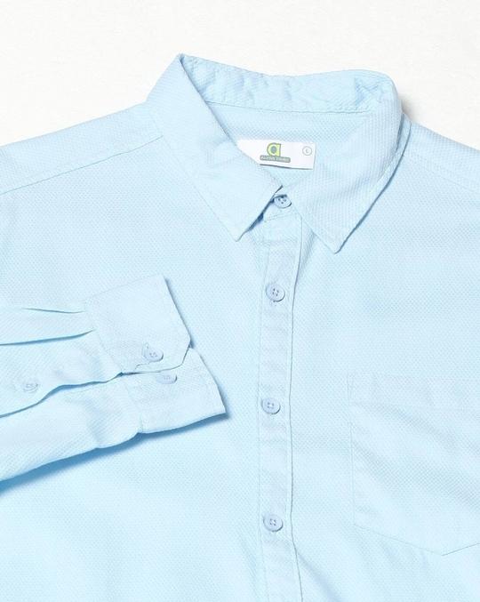 Men Cotton Dobby Regular Fit Shirt