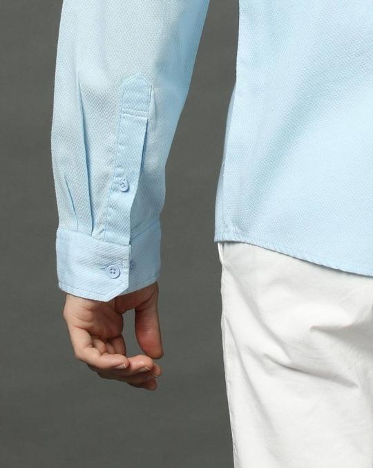Men Cotton Dobby Regular Fit Shirt