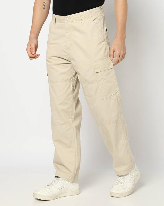Men Relaxed Fit Cargo Trousers