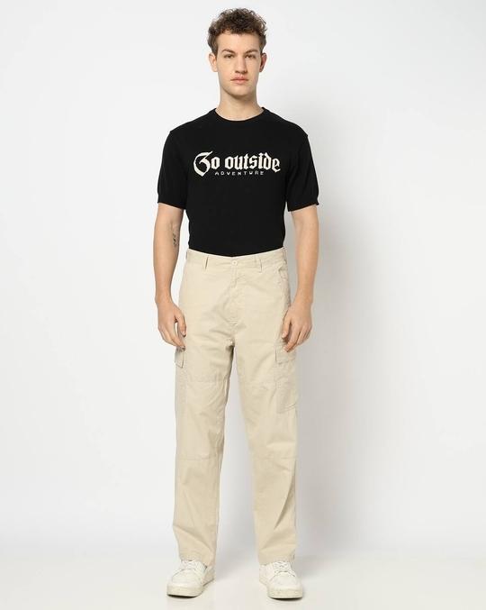 Men Relaxed Fit Cargo Trousers