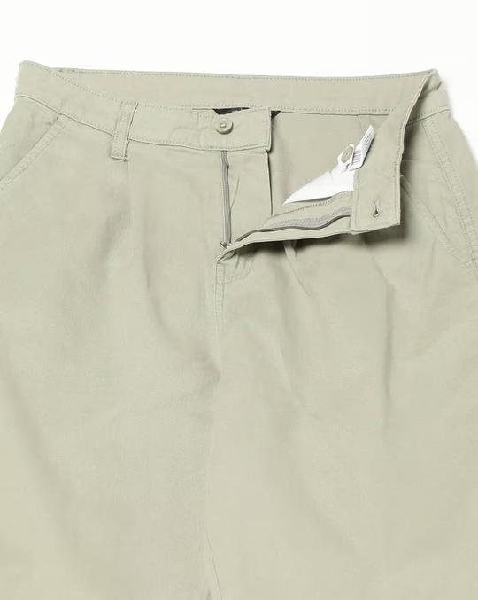 Women Straight Fit Pleated Trousers