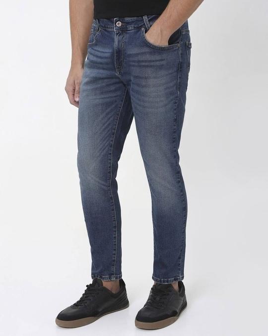 Men Mid-Rise Tapered Jeans