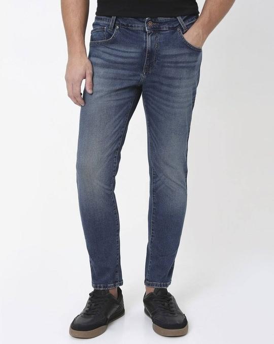 Men Mid-Rise Tapered Jeans