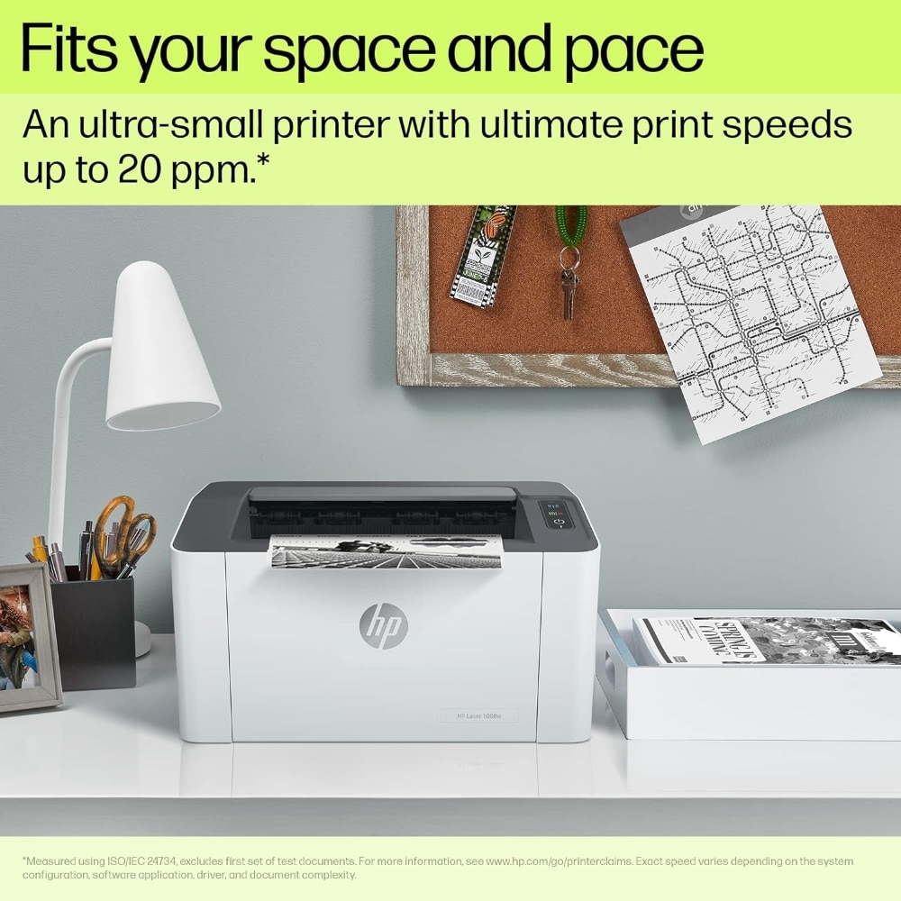 HP 1008W Monochrome Laser Printer - Image 3