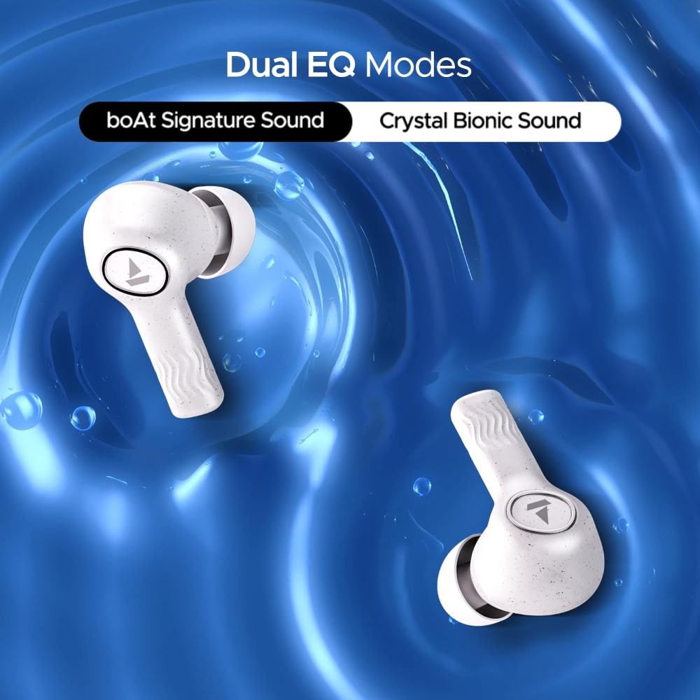 boAt Nirvana Iris TWS Earbuds (Quartz White) - Image 4