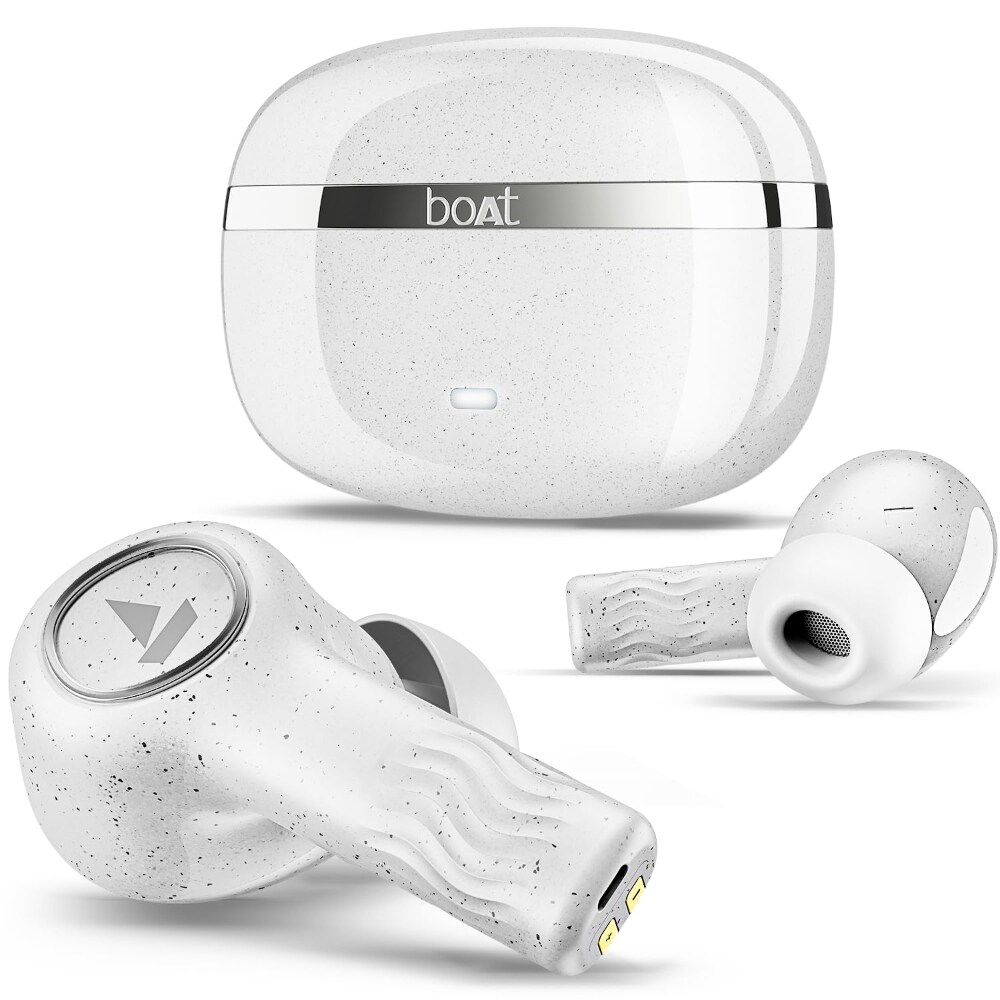 boAt Nirvana Iris TWS Earbuds (Quartz White)