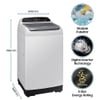 Samsung 6.5 kg Top Load, Digital Inverter technology, Wobble Technlogy, Lint Filter, Gray, 5 Star (WA65T4262GG)