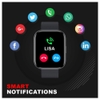 Fire-Boltt Mercury Smart Watch, 43mm HD display, SpO2 monitor, HR Monitor, Sleep Tracker, Body Temperature measurement, Active Sports Mode, Sedentary Alerts, IP67 Water Resistant, Smart Notifications (Black)