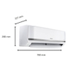 Hitachi 1 Ton 5 Star Inverter Split AC, RAS.G512PCAISF (Ice Clean, Ambience Light, Silent Airhexa Sensor, 100 Percent Copper, 2023 Launch)