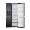 LG 630 L 3 Star Frost Free Side by Side Refrigerator, Matt Black, L257CMC3