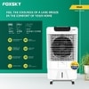 Foxsky Polo 65 L Desert Air Cooler with Honeycomb Cooling Pads, 100% Copper Motor