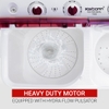 Karbonn 7 Kg Semi Automatic Top Load Washing Machine, White/Red, KJC70S-2024L