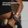 Amazfit Active 2 Square, 2000 Nits Bright AMOLED Display, Built in GPS, 10 Day Battery, for Android & iPhone, Accurate Readings, BT Call, Sleep Monitor, 5ATM Water Resistant, Black Leather