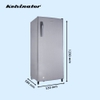 Kelvinator 190 litres 2 Star Single Door Refrigerator Refrigerator, Hairline Silver KRD-A210HSP