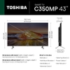 TOSHIBA 108 cm (43 inch) 4K Ultra HD Smart LED Google TV 43C350MP (Silver)