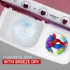 Karbonn 7 Kg Semi Automatic Top Load Washing Machine, White/Red, KJC70S-2024L
