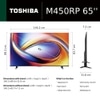 Toshiba 165.1 cm (65 inch) QLED 4K TV, 65M450RP