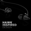 boAt BassHeads 100 in-Ear Wired Earphones with Hawk Inspired Design, Integrated Multifunction control, Super Extra Bass & Instant Voice Assistant (Black)