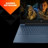 HP Victus 15 15-fa2429TX Gaming Laptop (Intel Core 5 210H/16 GB/512 GB SSD/6 GB-NVIDIA GeForce RTX 4050/Windows 11 Home/MS Office Home 2024/Full HD), 39.6 cm - 15.6 inch, Performance Blue, Chrome Logo