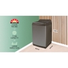 Panasonic 11 kg Fully Automatic Front Loading Washing Machine, NAF110VD1BB, Black Silver