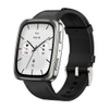 Amazfit Active 2 Square, 2000 Nits Bright AMOLED Display, Built in GPS, 10 Day Battery, for Android & iPhone, Accurate Readings, BT Call, Sleep Monitor, 5ATM Water Resistant, Black Leather