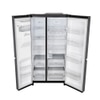 LG 630 L 3 Star Frost Free Side by Side Refrigerator, Matt Black, L257CMC3