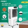 Foxsky Volt 85 L Desert Air Cooler with Honeycomb Cooling Pads, 100% Copper Motor, Ice Chamber, 2 Year Warranty, White