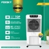 Foxsky Volt 85 L Desert Air Cooler with Honeycomb Cooling Pads, 100% Copper Motor, Ice Chamber, 2 Year Warranty, White