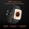 Fire-Boltt Gladiator Smartwatch with 4.97 cm (1.96 inch) HD Display & 600 nits Brightness, Bluetooth Calling, Upto 7 Days Battery, 120+ Sports Modes, Functional Crown, AI Voice Assistant, IP67 Water Resistant (Ocean Black)