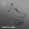 JBL Tune 310 Wired in-Ear Type C Headphones, Hi-Res Audio with Digital-to-Analog Converter, 3-Button EQ Preset Remote with Microphone, Tangle-Free Flat Cable, Compatible with USB-C Devices, Black