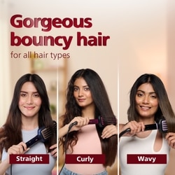 Philips Hair Straightening Brush, Naturally Straight in 5 Mins, 5X Less Frizz, Advance Ionic Keratin Tech, Triple Bristle Fast 50s Heatup, Scalp Protect, BHH885 9