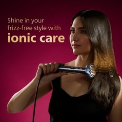 Philips Hair Straightening Brush, Naturally Straight in 5 Mins, 5X Less Frizz, Advance Ionic Keratin Tech, Triple Bristle Fast 50s Heatup, Scalp Protect, BHH885 7