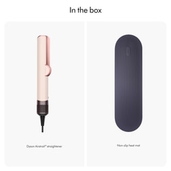 Dyson Airstrait Wet to Dry Straightener, No Heat Damage, 2 in 1 Straightening, Saves Time, Natural Straight Look, Uses Air, No Hot Plates, Dry & Straighten, Voluminous & Shiny Hair , 3 Modes, Travel Friendly, Intelligent Heat Control, Ceramic Pink 9