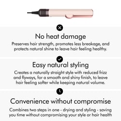 Dyson Airstrait Wet to Dry Straightener, No Heat Damage, 2 in 1 Straightening, Saves Time, Natural Straight Look, Uses Air, No Hot Plates, Dry & Straighten, Voluminous & Shiny Hair , 3 Modes, Travel Friendly, Intelligent Heat Control, Ceramic Pink 7