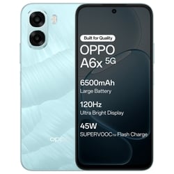 Oppo A6x 5G 64 GB, 4 GB RAM, Ice Blue, Mobile Phone