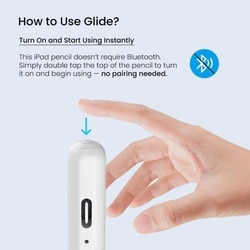 Portronics Glide Stylus, White, POR 2757 3