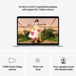 Apple MDH74HN/A MacBook Air 13 (10-core Apple M5 Chip/16 GB/512 GB SSD/Mac OS/Liquid Retina), 34.46 cm (13.6 inch), Silver 5