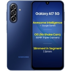 Samsung Galaxy A17 5G 128 GB, 8 GB RAM, Blue, Mobile Phone (Without Travel Adaptor)