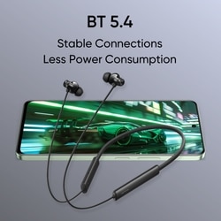 realme Buds wireless 3 Neo Bluetooth Neckband with 13.4 mm Dynamic Bass Boost Driver, upto 32 Hours Playback , Fast Charge, AI ENC, 45ms Ultra Low latency, IP55 Dust & water resistannt, Dual Pairing & Bluetooth v5.4 (Black) 9