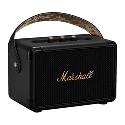 Marshall Kilburn 2 Bluetooth Speaker, More than 20 hrs of playtime, IPX2 Water Resistant, Bluetooth v5.0, multi-host functionality, Quick Charge, Black and Brass 2
