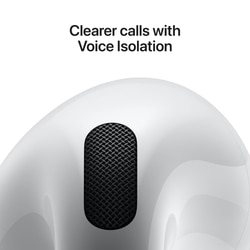Apple AirPods 4,Advanced Voice Isolation,Seamless Hey Siri Activation,Up to 5 Hours of Listening Time Per Charge,Dust,Sweat,Water Resistant True Wireless Earbuds 5