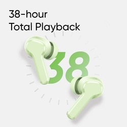 Realme Buds T110 with AI ENC for calls, upto 38 hours of Playback and Fast Charging Bluetooth Headset (Punk Black, True Wireless) 4